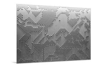 close-up view of 3D MURAL - ARCHETYPE - Gypsum Wall  Panels | DecorMania UK